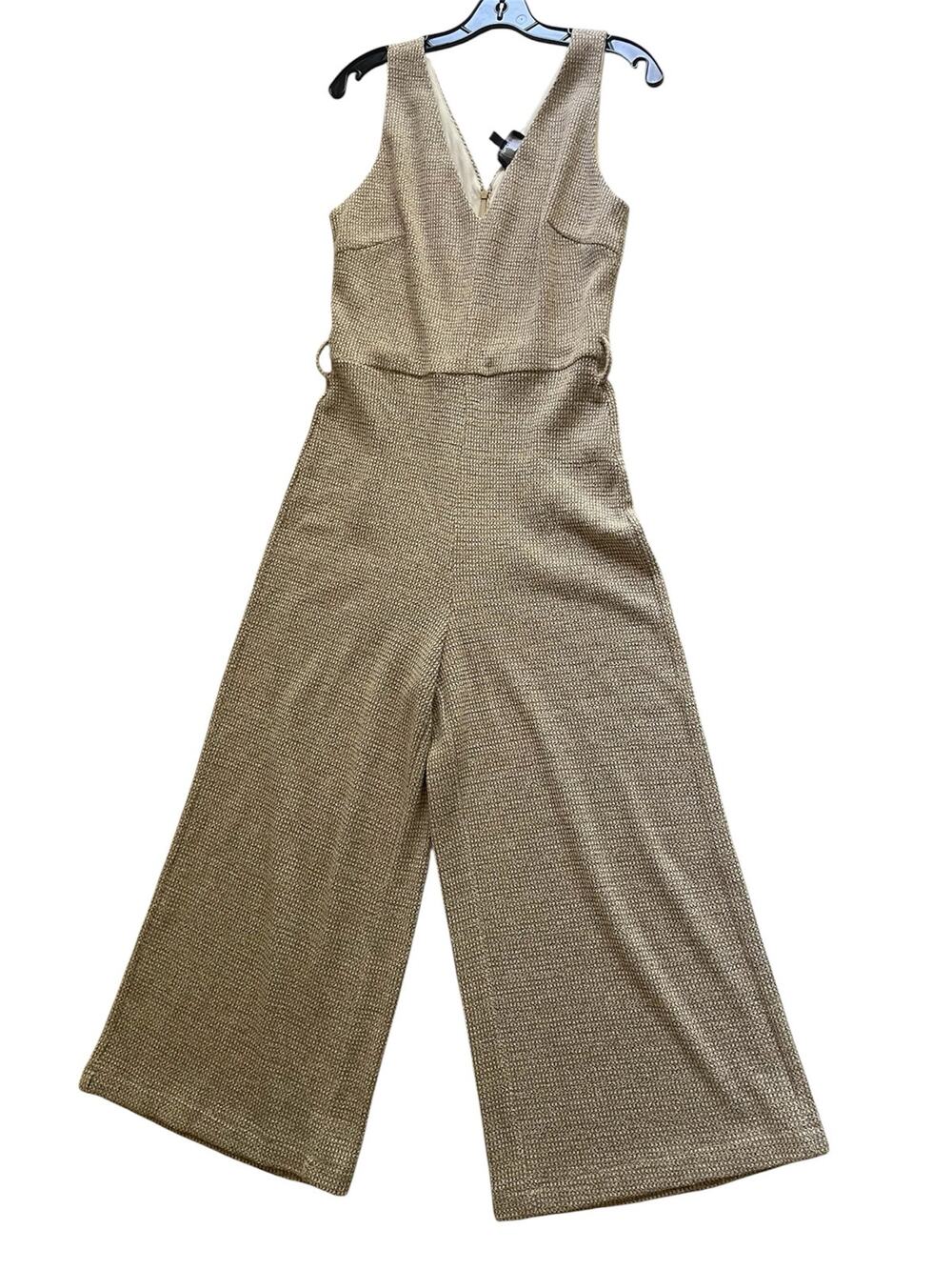 Lucy Paris Knit Wide Leg Gaucho Style Jumpsuit